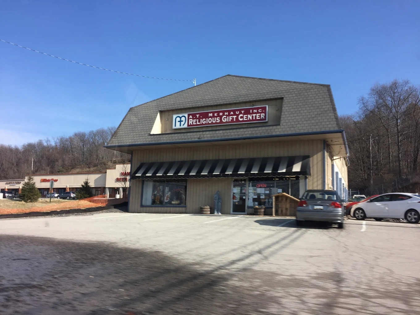 Building with a sign that reads  