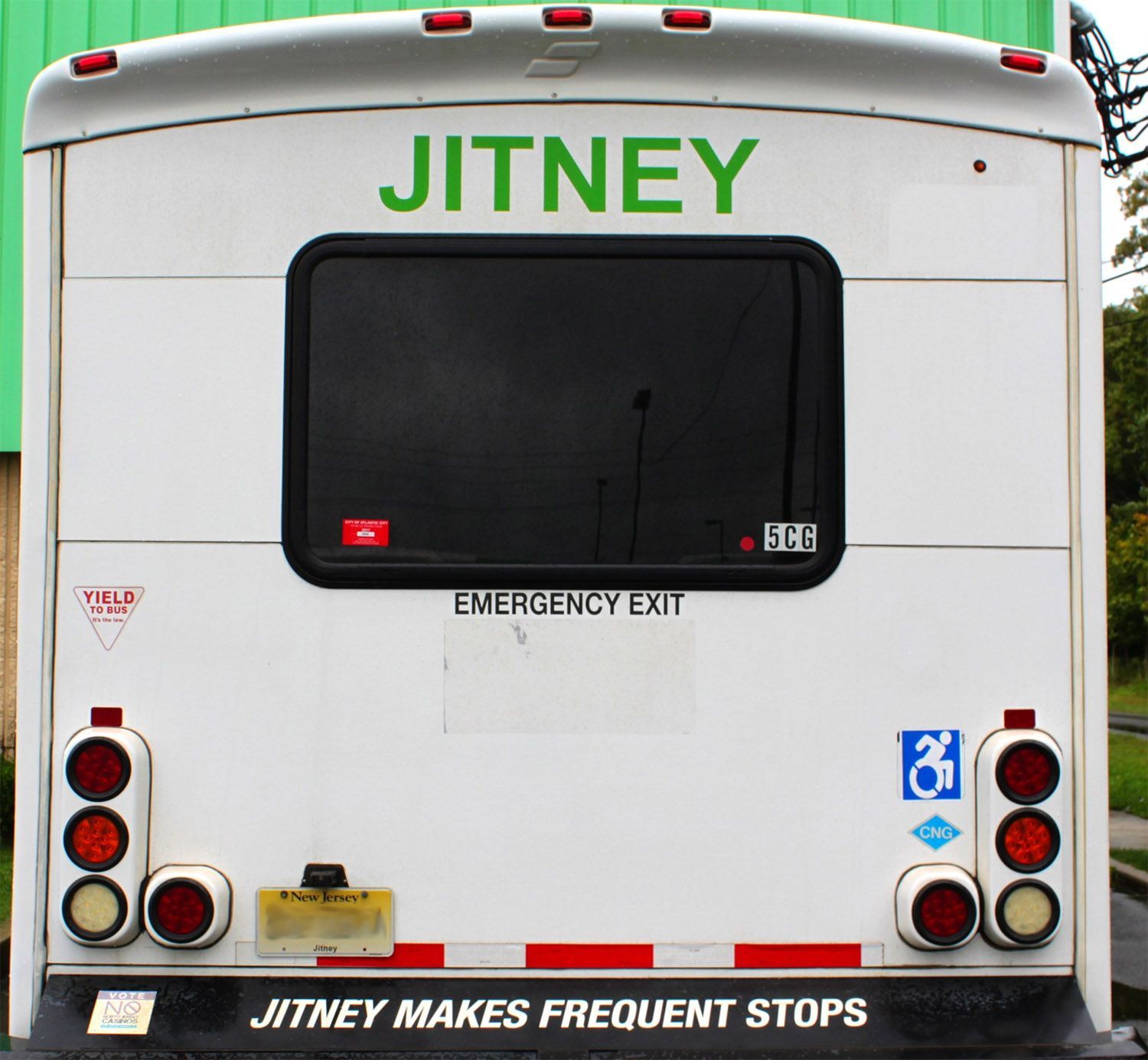 The rear side of our Starcraft model Jitney