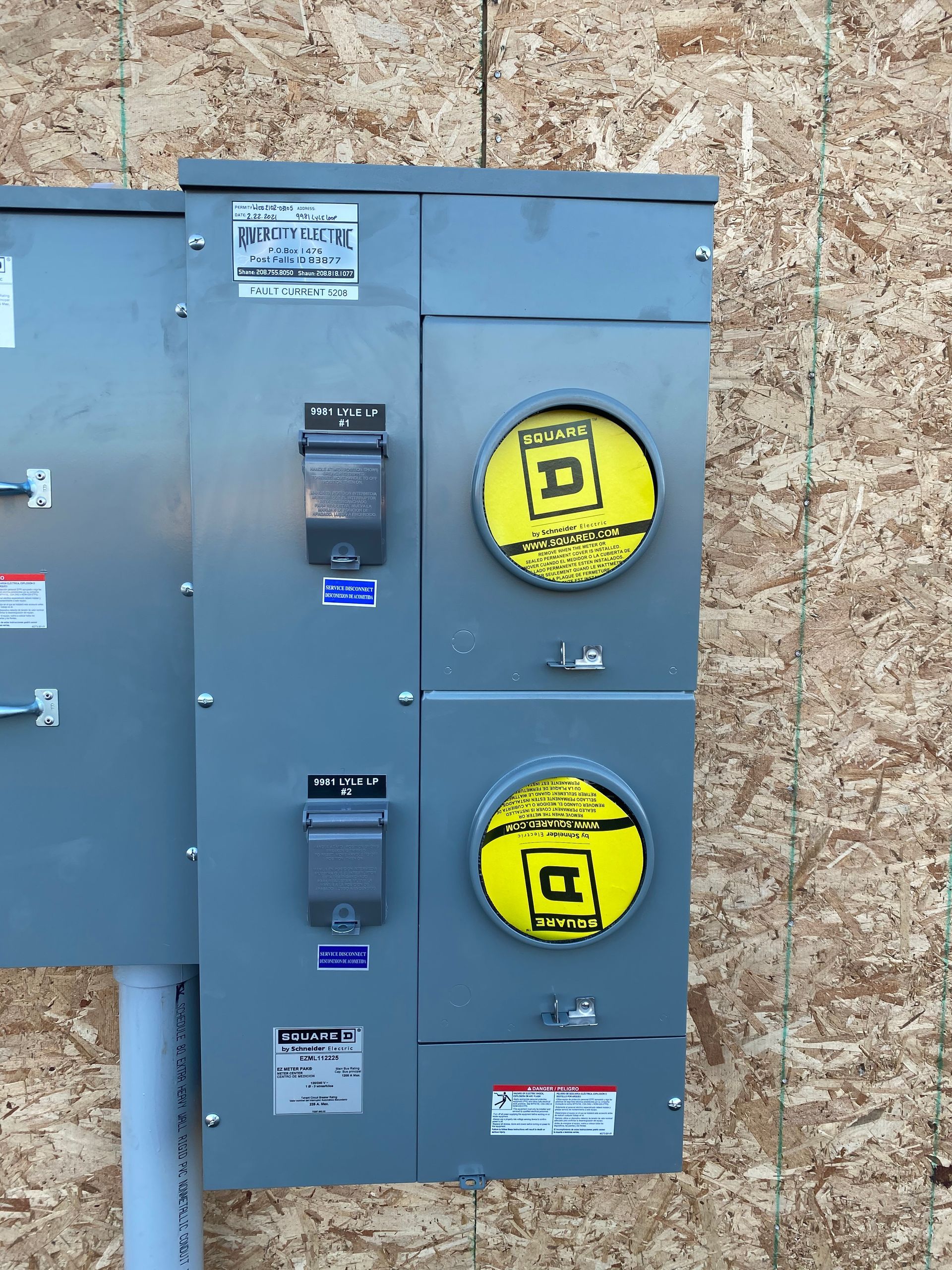 A electrical box with the letter a on it