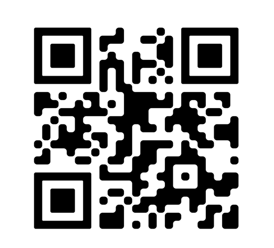 QR code with black and white square patterns.