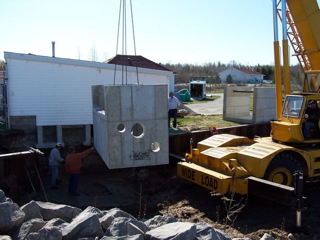 Septic tank installation