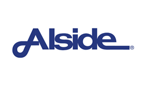 Blue Alside logo with a stylized A and registered trademark symbol.