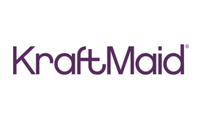 KraftMaid logo in purple, sans-serif font.