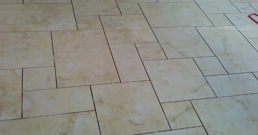 Granite tile flooring