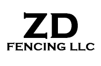 Logo for ZD Fencing LLC: black bold letters "ZD" above "FENCING LLC" in a sans-serif font.