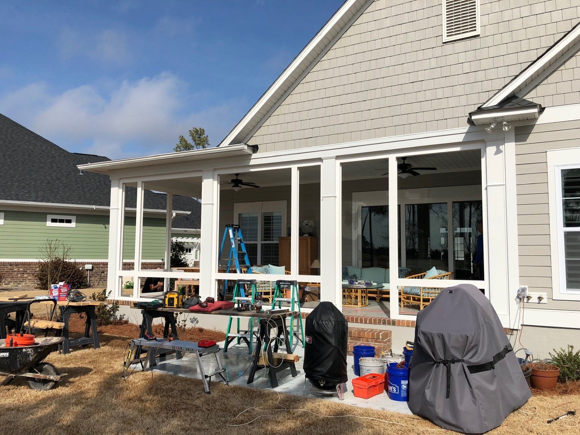 Sunroom installation