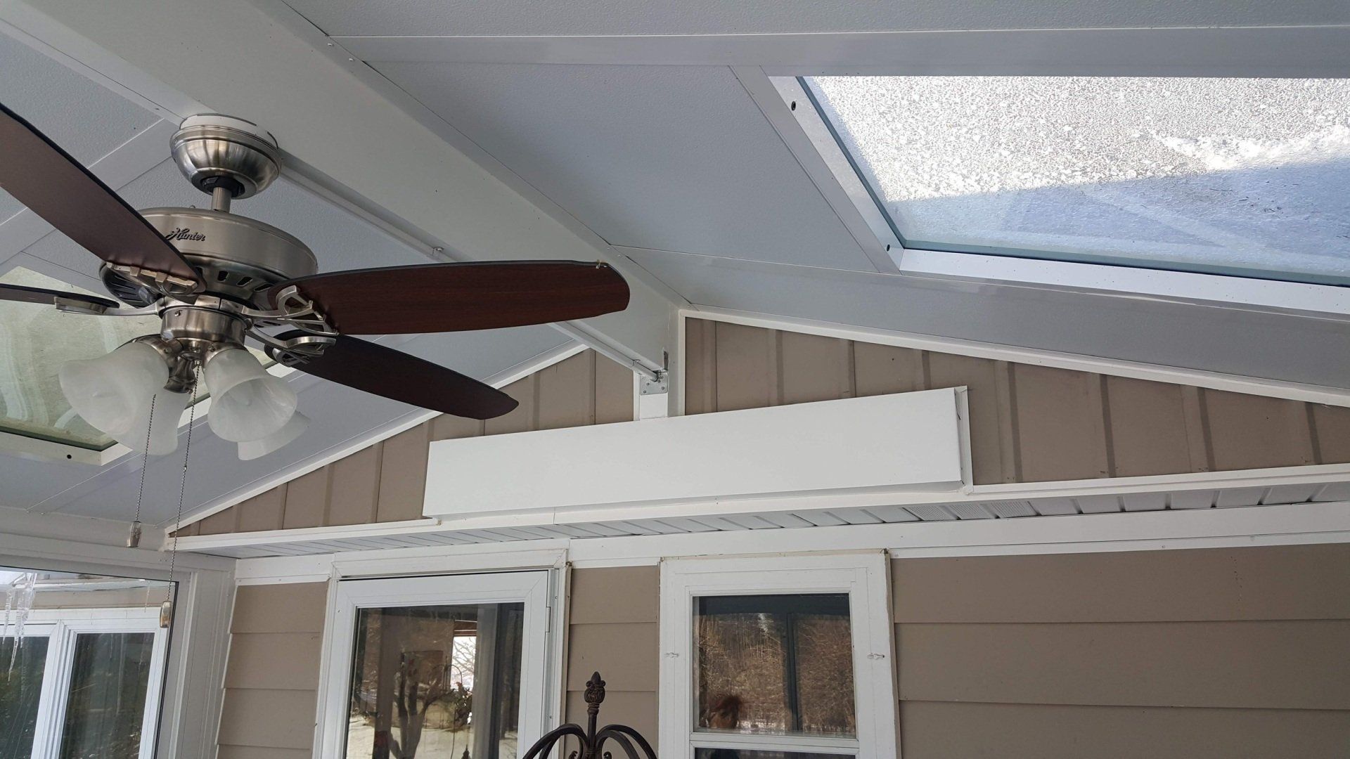 Ceiling of a sunroom