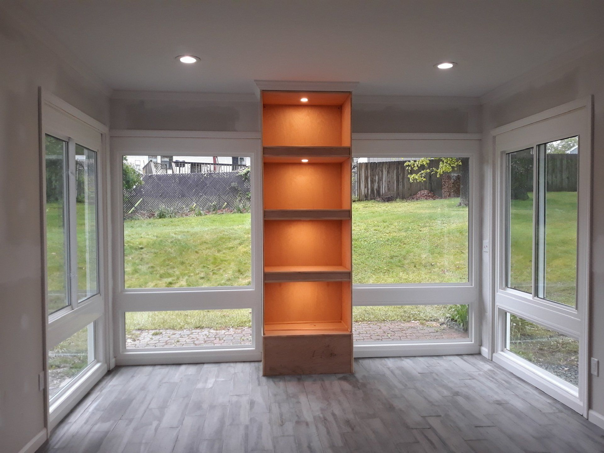 Inside a beautiful sunroom