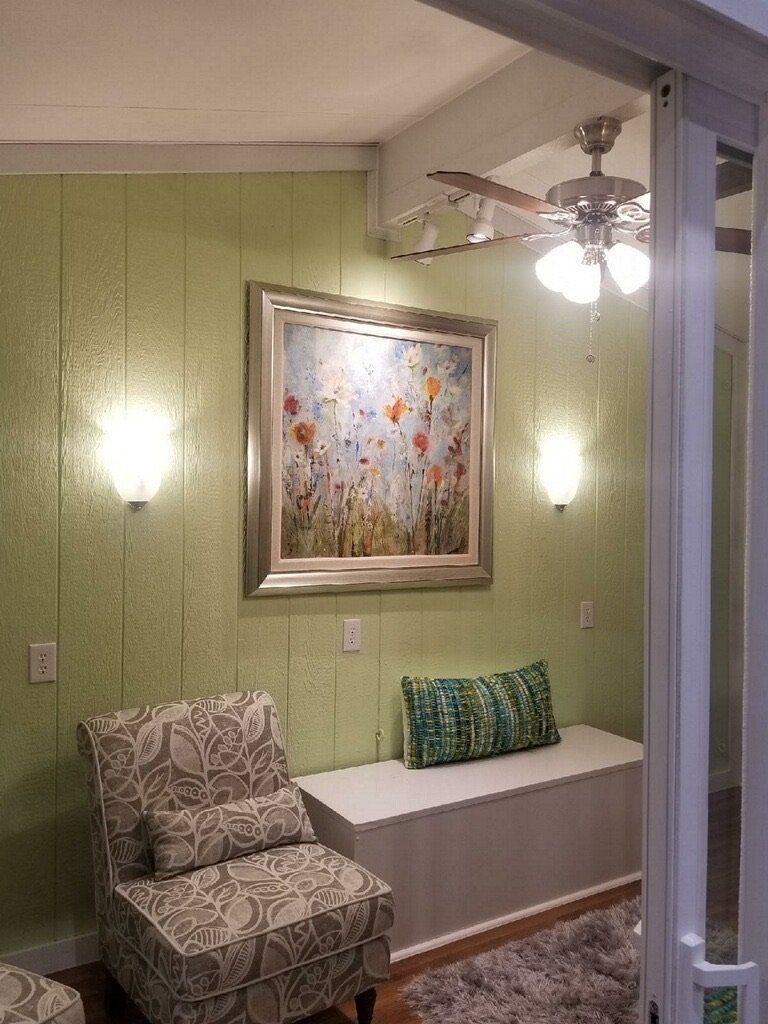 Inside a beautiful sunroom