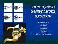D1100 Keyed Entry Lever Richlue
