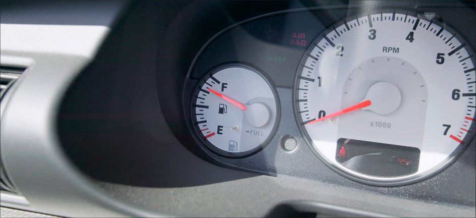 Actual image of speedometer