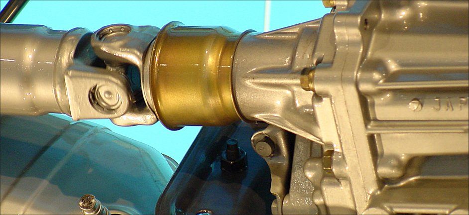 A closeup photo of a transmission