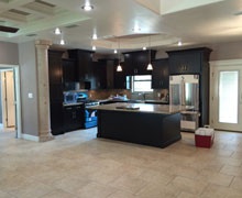 newly constructed kitchen