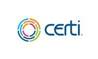 Logo for Certi featuring a multi-colored circular segmented icon next to the word 