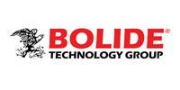 The bolide technology group logo is red and black and has an eagle on it.