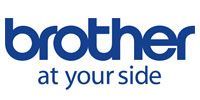 The brother at your side logo is blue and white on a white background.