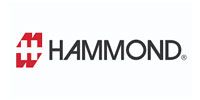 The hammond logo is red and black on a white background.