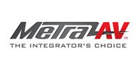 The logo for metra av is the integrators choice.