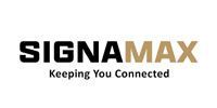 A logo for a company called signamax keeping you connected.