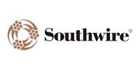 A southwire logo with a wreath of flowers on a white background.