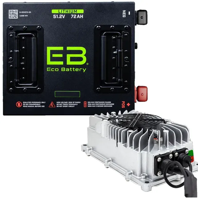 A black box that says eb eco battery on it