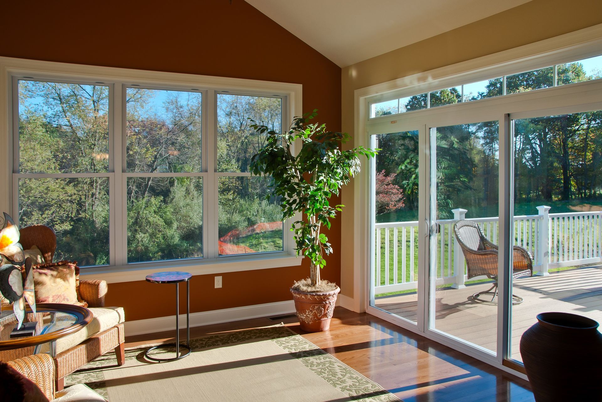 Glass door and window