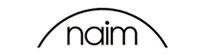 Naim logo with a black arched line above the word