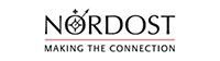 Nordost logo with a compass design and the tagline