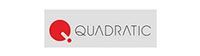 Logo of Quadratic: red circle with a stylized