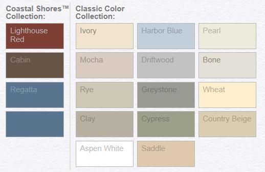 A color palette for the coastal shores collection