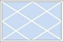 A picture of a blue tile with white lines on it.