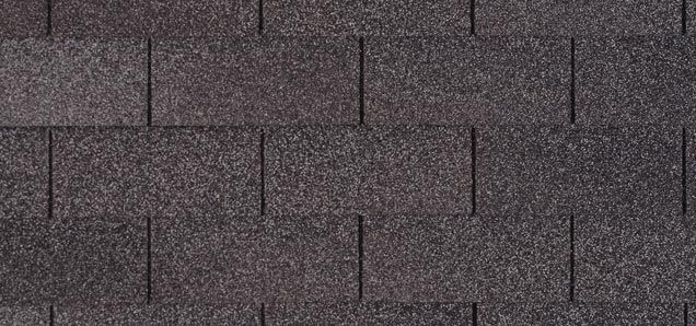 A close up of a black roof tile.