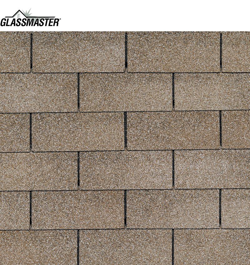 A close up of a row of shingles on a roof.