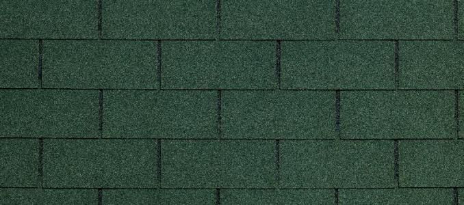 A close up of a green roof tile.