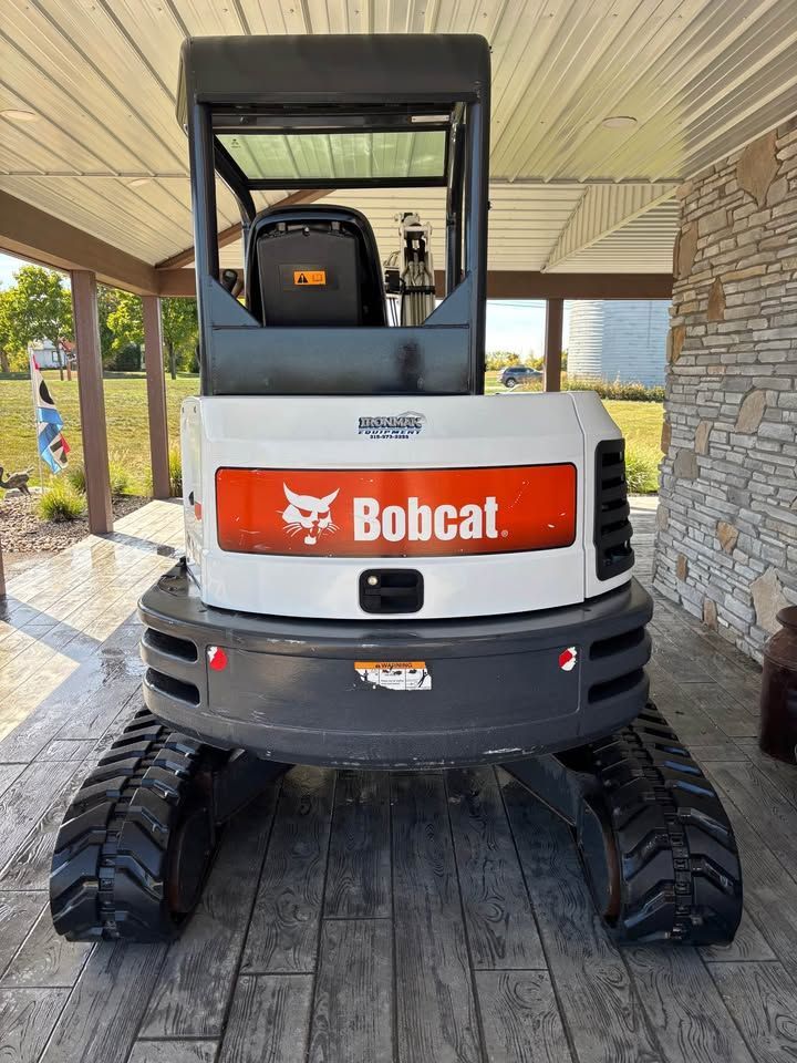 2017 angle blade bobcat e35 excavator