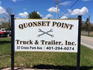 Quonset Point Truck & Trailer Inc Sign board