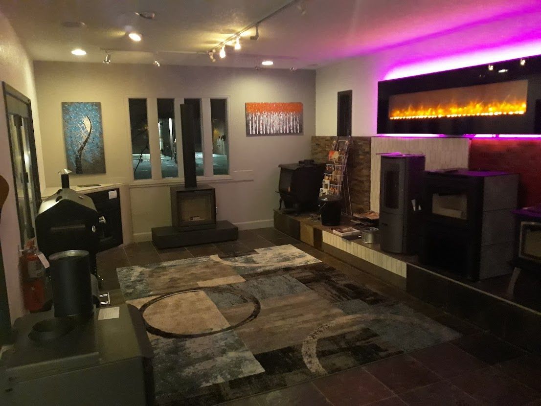 Sample heating stoves at night