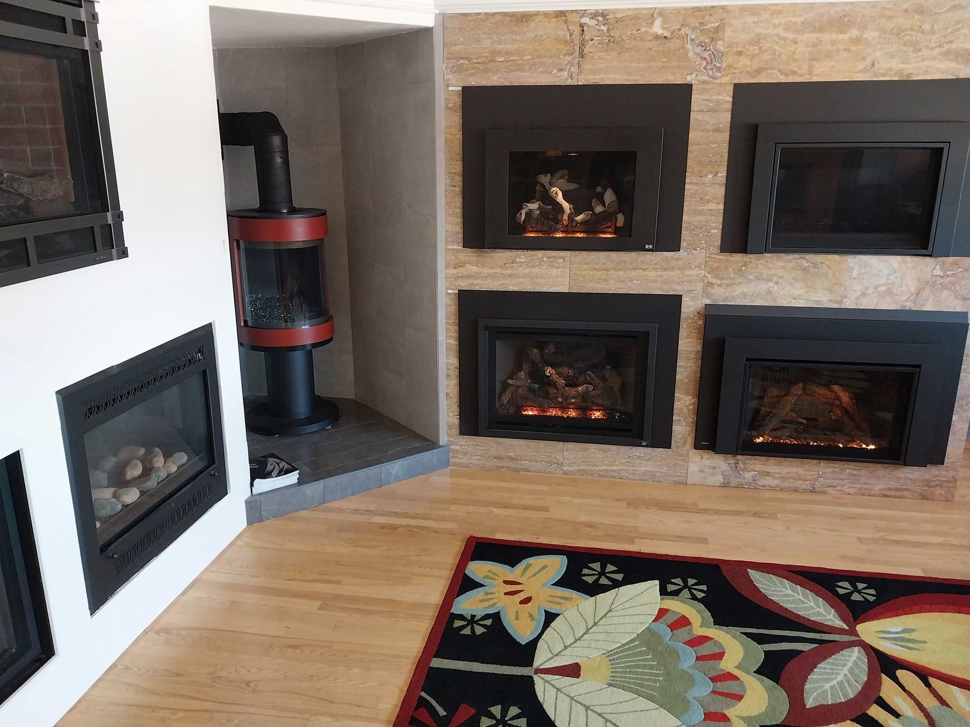 Fireplace showroom