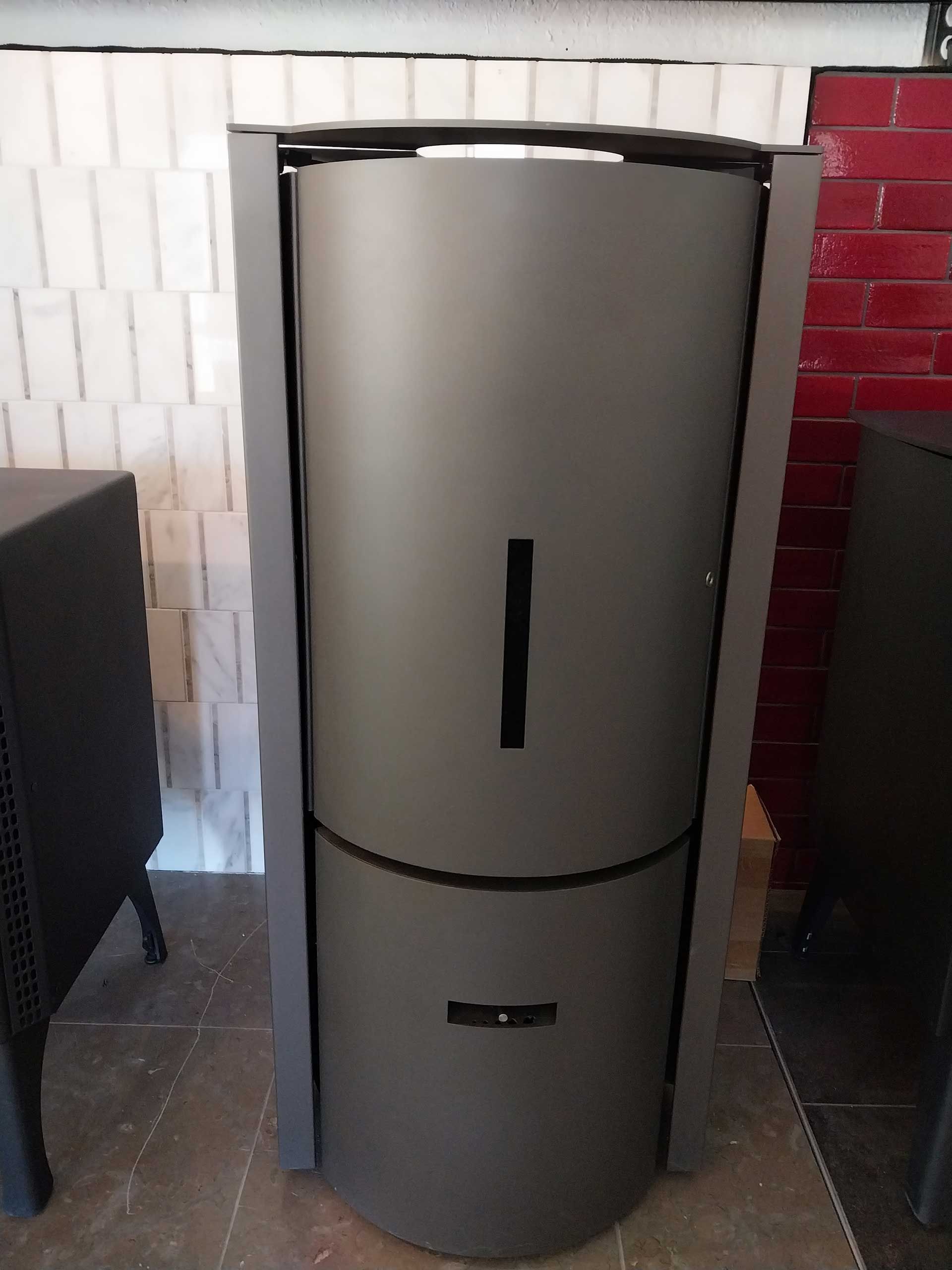 Modern-looking heating stove