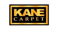Kane Carpet logo in gold lettering on a black rectangular background