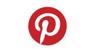 Pinterest logo: white stylized P on a red circle background