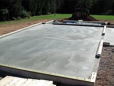 Concrete foundation