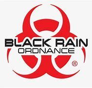 The black rain ordinance logo is a red and white biohazard symbol.