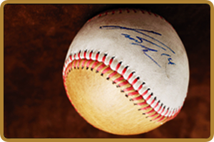 Autographed baseball