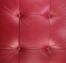 Red upholstery