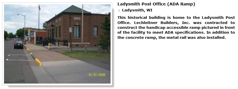 Ladysmith Post Office (ADA Ramp)