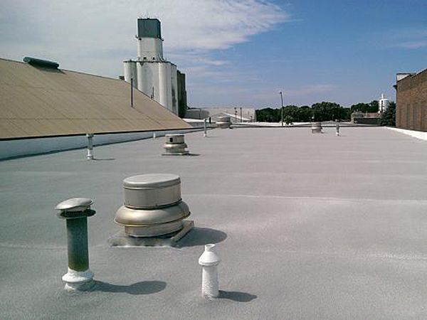 Concrete roof deck coating