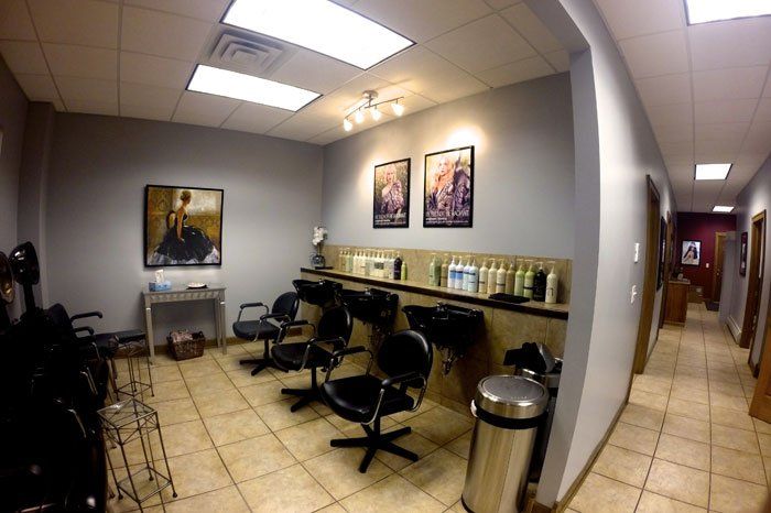 Inside the salon