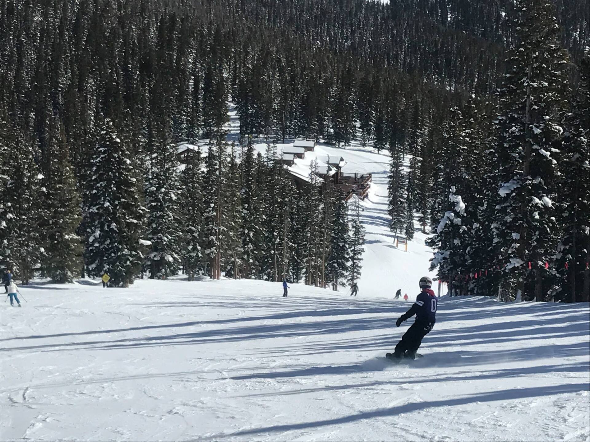 Learning to snowboard in Breckenridge, CO.