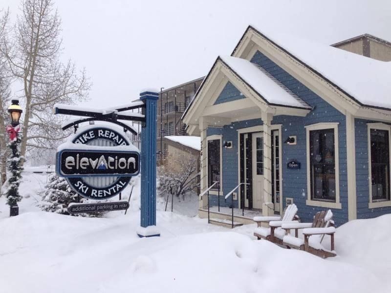Elevation Ski & Bike in the winter, Breckenridge, CO.